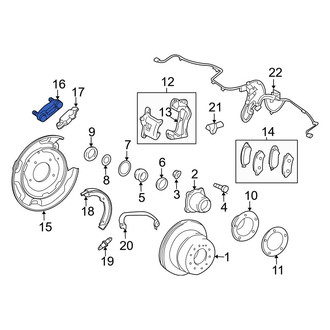 Lexus OE - Rear Parking Brake Lever Bracket