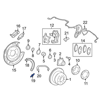 Lexus OE - Rear Left Parking Brake Adjuster