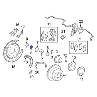 Lexus OE - Wheel Bearing Snap Ring