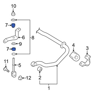 Lexus OE - Rear Suspension Stabilizer Bar Link Bushing