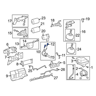 Lexus OE - Left Air Suspension Compressor Line Adapter
