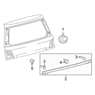 Lexus OE - Lift Gate - Exterior Trim