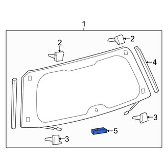 Lexus OE - Back Glass Spacer