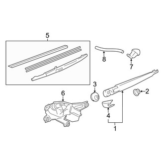 Lexus OE - Lift Gate - Wiper & Washer Components