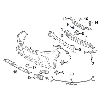 Lexus OE - Bumper Impact Bar Nut