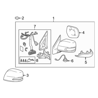 Lexus OE - Front Door - Outside Mirrors