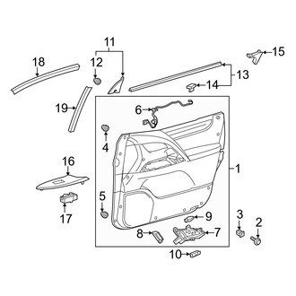 Lexus OE - Front Door - Interior Trim