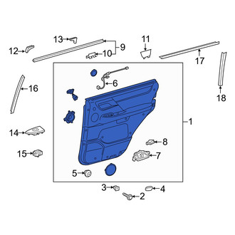 Lexus OE - Front Left Inner Door Interior Trim Panel