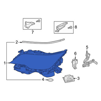 Lexus OE - Front Left Headlight Assembly