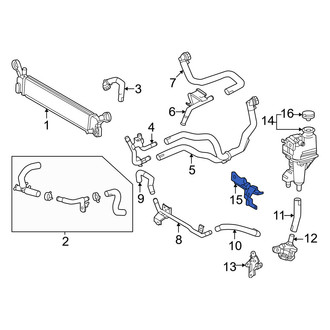 Lexus OE - Drive Motor Inverter Coolant Reservoir Bracket