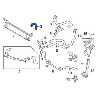 Lexus OE - Drive Motor Inverter Radiator Hose