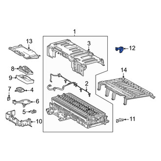 Lexus OE - Rear Drive Motor Battery Pack Bracket