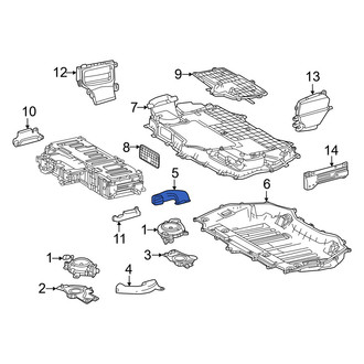 Lexus OE - Rear Drive Motor Battery Compartment Cooling Fan Duct