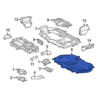 Lexus OE - Lower Drive Motor Battery Pack Cooling Fan Duct Bracket