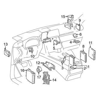 Lexus OE - Electrical - Fuse & Relay (Instrument Panel), (Base / F Sport / Luxury / Premium / Ultra Luxury)