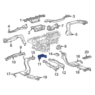 Lexus OE - Front Right Upper Instrument Panel Air Duct