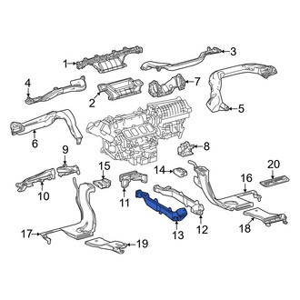 Lexus OE - Front Left Upper Instrument Panel Air Duct