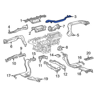 Lexus OE - Front Right Upper Instrument Panel Air Duct