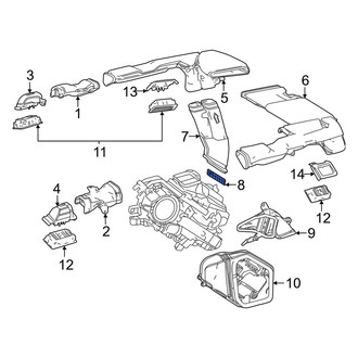 Lexus OE - HVAC Duct Adapter