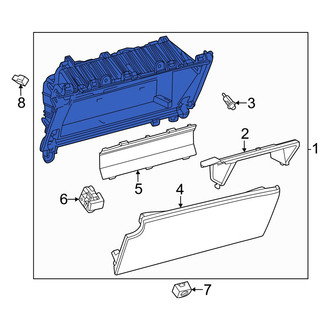 Lexus OE - Front Glove Box Assembly