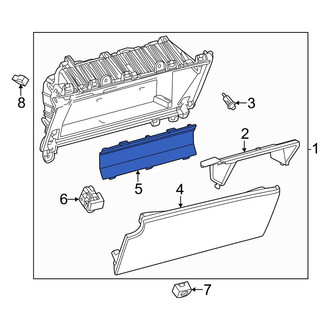 Lexus OE - Front Lower Glove Box Door Cover