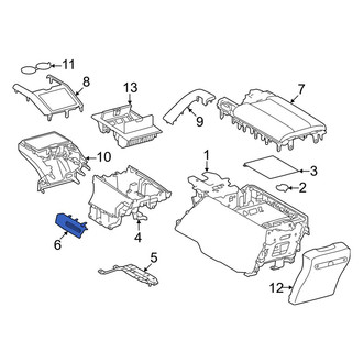 Lexus OE - Rear Center Left Console Air Vent