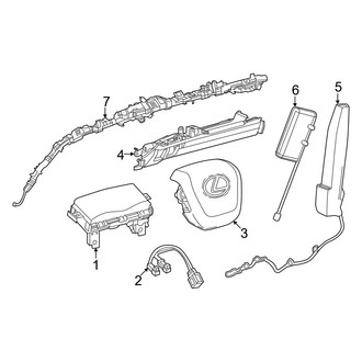 Lexus OE - Restraint Systems - Air Bag Components (Air Bags)