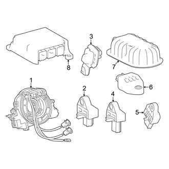 Lexus OE - Restraint Systems - Air Bag Components (Modules and Sensors)