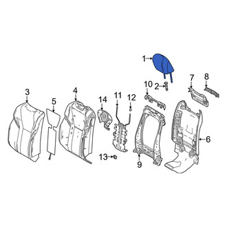 Lexus OE - Center Left Outer Headrest