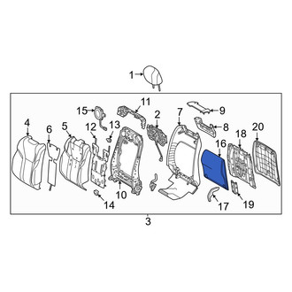 Lexus OE - Front Right Foot Rest