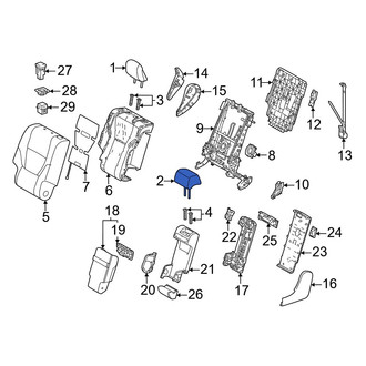Lexus OE - Center Left Outer Headrest