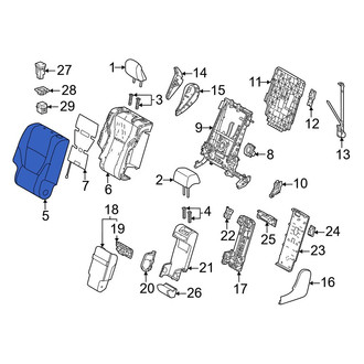 Lexus OE - Center Left Seat Back Cushion Cover