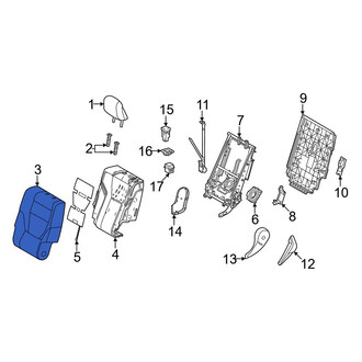 Lexus OE - Center Left Seat Back Cushion Cover