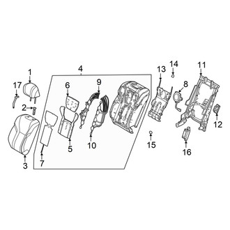 Lexus OE - Seats & Tracks - Second Row Seats (Seat Back Components, With Vip Seats), (Ultra Luxury)