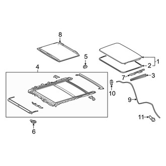 Lexus OE - Roof - Sunroof