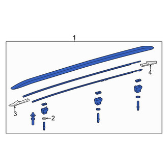 Lexus OE - Left Roof Luggage Carrier Side Rail