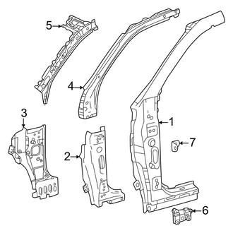 Lexus OE - Pillars, Rocker & Floor - Hinge Pillar