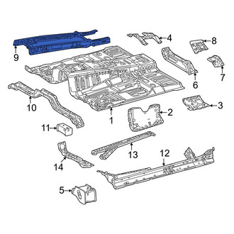 Lexus OE - Front Center Floor Pan Reinforcement