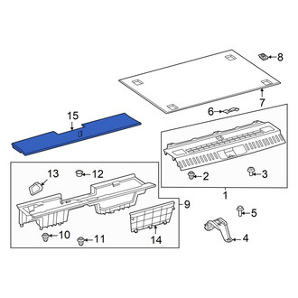 Lexus OE - Rear Floor Storage Compartment Lid