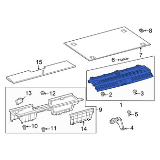 Lexus OE - Rear Liftgate Trim Scuff Plate