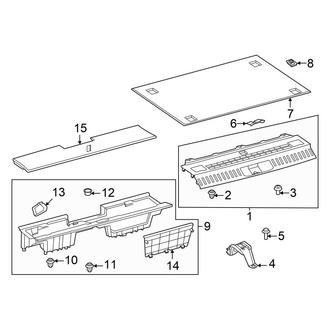 Lexus OE - Rear Body & Floor - Interior Trim (W/O 3rd Row), (Ultra Luxury)