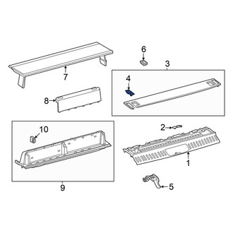 Lexus OE - Rear Left Trunk Floor Access Cover