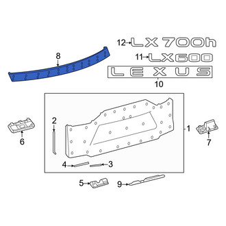 Lexus OE - Rear Lower Liftgate Finish Panel