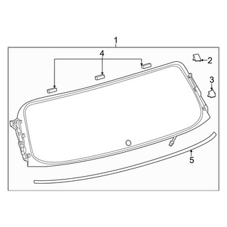 Lexus OE - Lift Gate - Glass