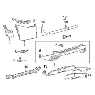 Lexus OE - Rear Bumper - Bumper & Components (F Sport)