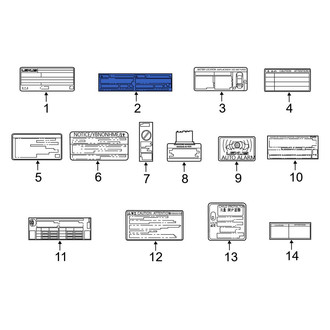 Lexus OE - A/C System Information Label