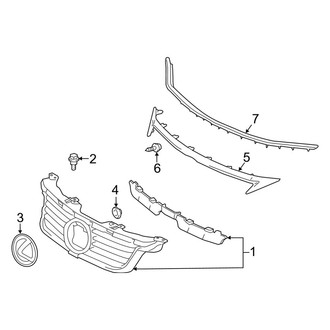 Lexus OE - Front Bumper & Grille - Grille (With F Sport Package, W/O Mesh Type)