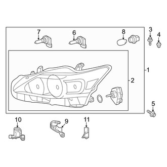 Lexus OE - Front Lamps - Headlamp Components (Halogen)