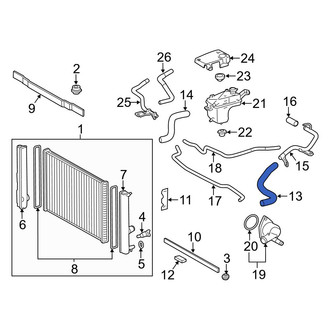 Lexus OE - Upper Radiator Coolant Hose