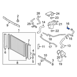 Lexus OE - Upper Radiator Coolant Hose